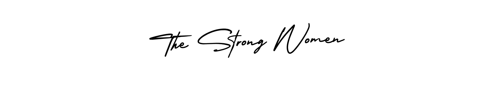 How to Draw The Strong Women signature style? AmerikaSignatureDemo-Regular is a latest design signature styles for name The Strong Women. The Strong Women signature style 3 images and pictures png