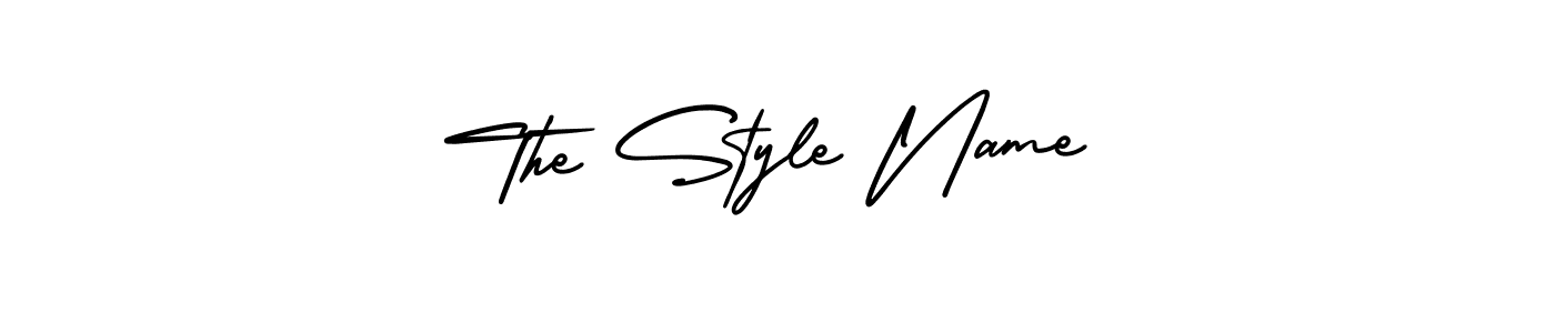 It looks lik you need a new signature style for name The Style Name. Design unique handwritten (AmerikaSignatureDemo-Regular) signature with our free signature maker in just a few clicks. The Style Name signature style 3 images and pictures png