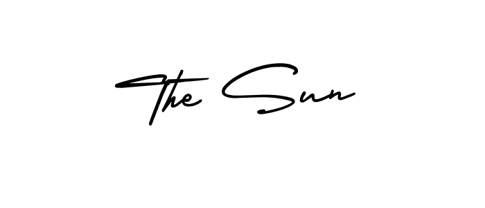 Design your own signature with our free online signature maker. With this signature software, you can create a handwritten (AmerikaSignatureDemo-Regular) signature for name The Sun. The Sun signature style 3 images and pictures png