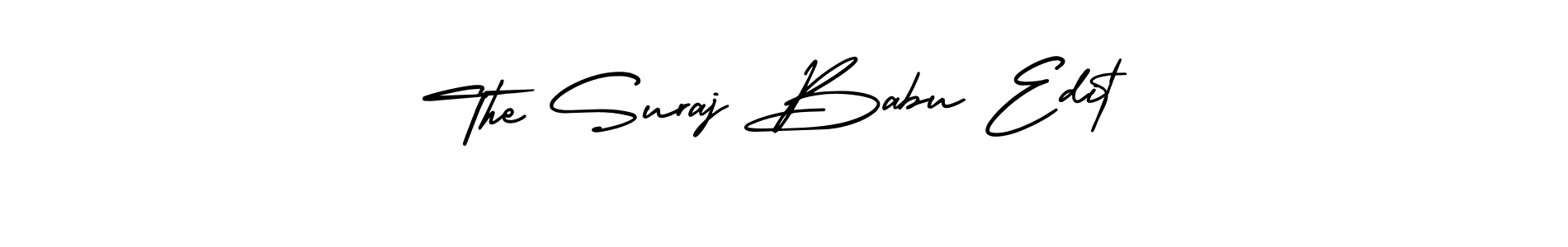 Design your own signature with our free online signature maker. With this signature software, you can create a handwritten (AmerikaSignatureDemo-Regular) signature for name The Suraj Babu Edit. The Suraj Babu Edit signature style 3 images and pictures png