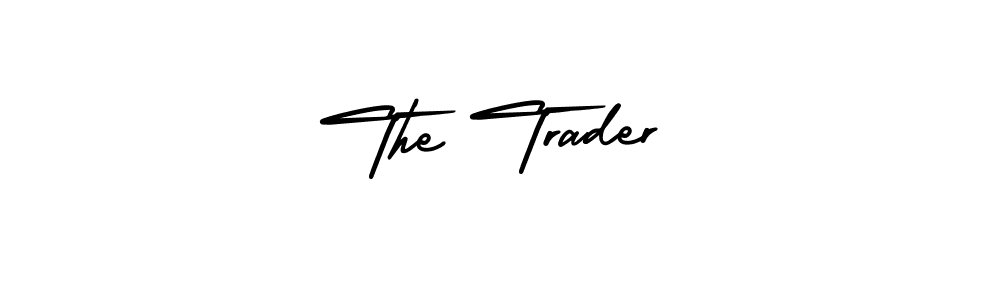 Create a beautiful signature design for name The Trader. With this signature (AmerikaSignatureDemo-Regular) fonts, you can make a handwritten signature for free. The Trader signature style 3 images and pictures png