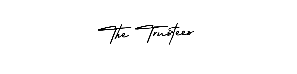 Design your own signature with our free online signature maker. With this signature software, you can create a handwritten (AmerikaSignatureDemo-Regular) signature for name The Trustees. The Trustees signature style 3 images and pictures png