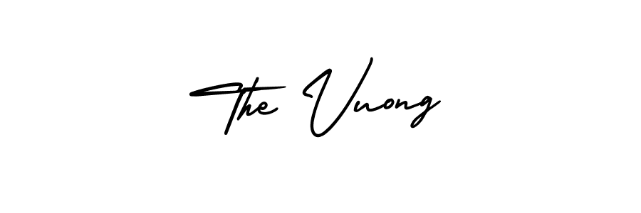 Create a beautiful signature design for name The Vuong. With this signature (AmerikaSignatureDemo-Regular) fonts, you can make a handwritten signature for free. The Vuong signature style 3 images and pictures png