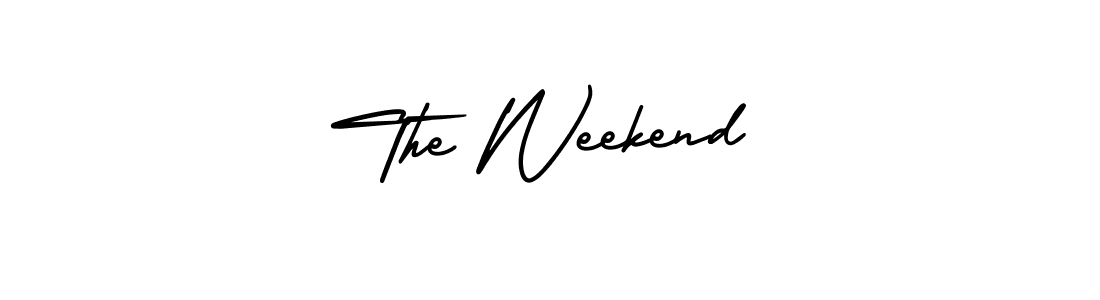 Best and Professional Signature Style for The Weekend. AmerikaSignatureDemo-Regular Best Signature Style Collection. The Weekend signature style 3 images and pictures png