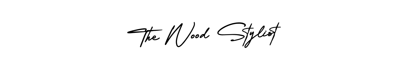 How to make The Wood Stylist name signature. Use AmerikaSignatureDemo-Regular style for creating short signs online. This is the latest handwritten sign. The Wood Stylist signature style 3 images and pictures png