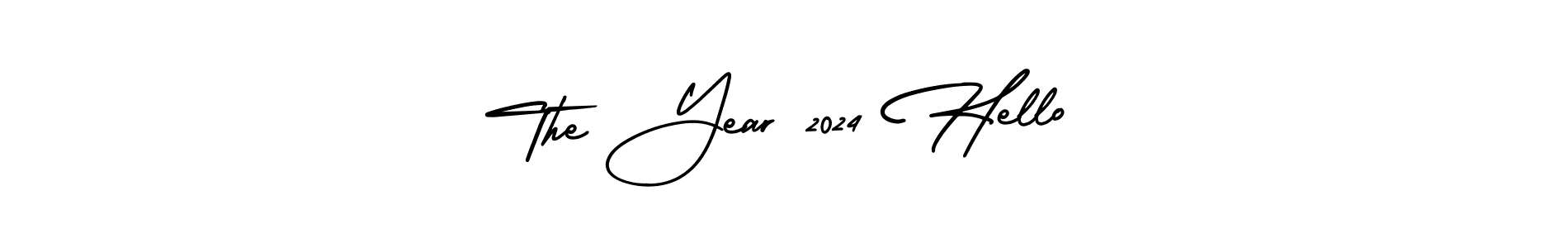 Check out images of Autograph of The Year 2024 Hello name. Actor The Year 2024 Hello Signature Style. AmerikaSignatureDemo-Regular is a professional sign style online. The Year 2024 Hello signature style 3 images and pictures png