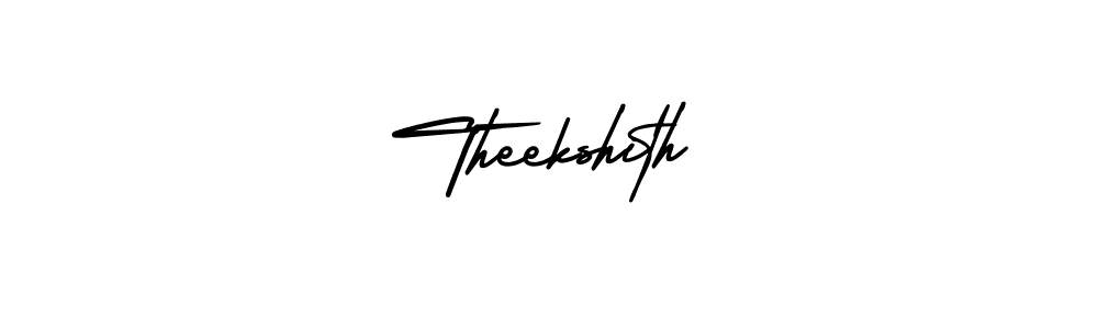 if you are searching for the best signature style for your name Theekshith. so please give up your signature search. here we have designed multiple signature styles  using AmerikaSignatureDemo-Regular. Theekshith signature style 3 images and pictures png