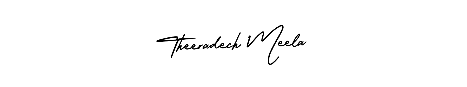 Also we have Theeradech Meela name is the best signature style. Create professional handwritten signature collection using AmerikaSignatureDemo-Regular autograph style. Theeradech Meela signature style 3 images and pictures png
