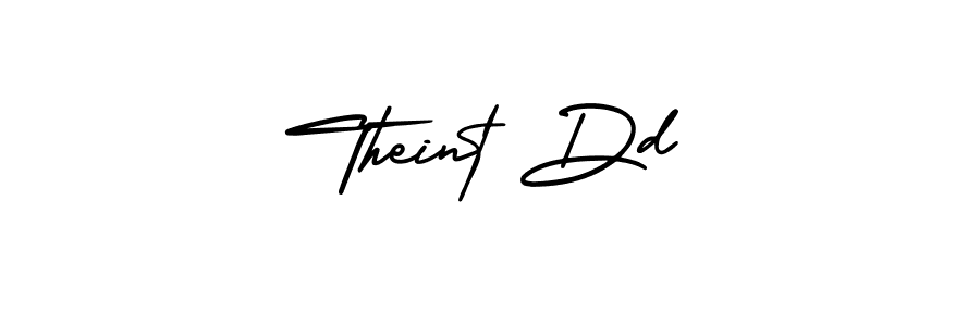 Design your own signature with our free online signature maker. With this signature software, you can create a handwritten (AmerikaSignatureDemo-Regular) signature for name Theint Dd. Theint Dd signature style 3 images and pictures png