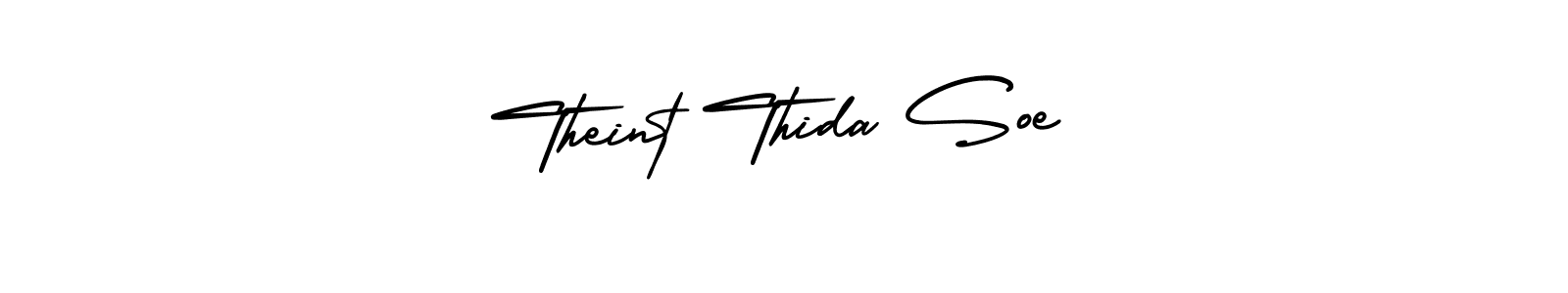 Theint Thida Soe stylish signature style. Best Handwritten Sign (AmerikaSignatureDemo-Regular) for my name. Handwritten Signature Collection Ideas for my name Theint Thida Soe. Theint Thida Soe signature style 3 images and pictures png
