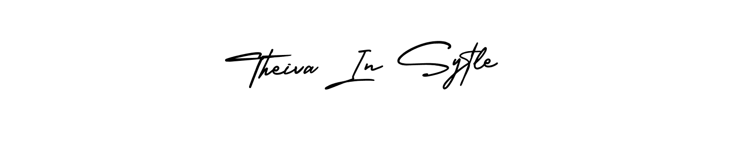 How to make Theiva In Sytle name signature. Use AmerikaSignatureDemo-Regular style for creating short signs online. This is the latest handwritten sign. Theiva In Sytle signature style 3 images and pictures png