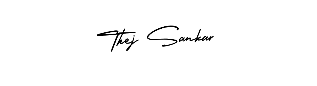 AmerikaSignatureDemo-Regular is a professional signature style that is perfect for those who want to add a touch of class to their signature. It is also a great choice for those who want to make their signature more unique. Get Thej Sankar name to fancy signature for free. Thej Sankar signature style 3 images and pictures png