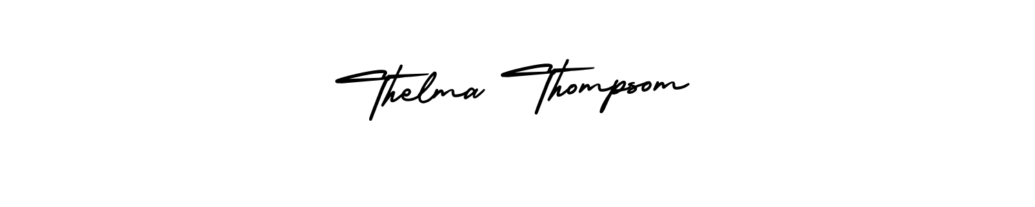 Also You can easily find your signature by using the search form. We will create Thelma Thompsom name handwritten signature images for you free of cost using AmerikaSignatureDemo-Regular sign style. Thelma Thompsom signature style 3 images and pictures png