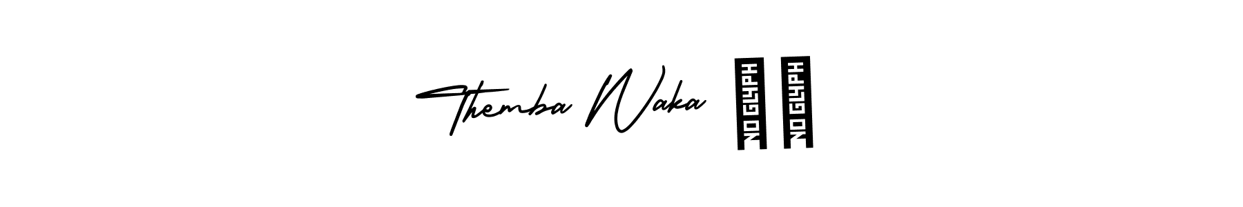 This is the best signature style for the Themba Waka ♥️ name. Also you like these signature font (AmerikaSignatureDemo-Regular). Mix name signature. Themba Waka ♥️ signature style 3 images and pictures png