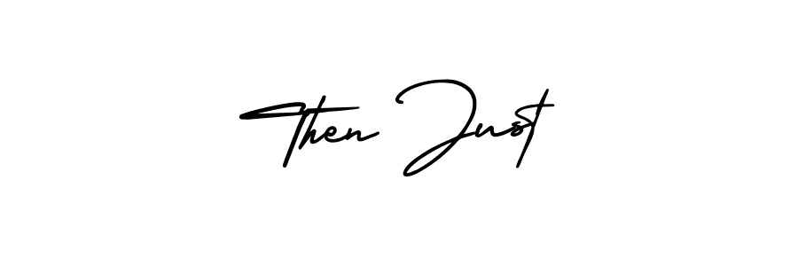 How to make Then Just name signature. Use AmerikaSignatureDemo-Regular style for creating short signs online. This is the latest handwritten sign. Then Just signature style 3 images and pictures png