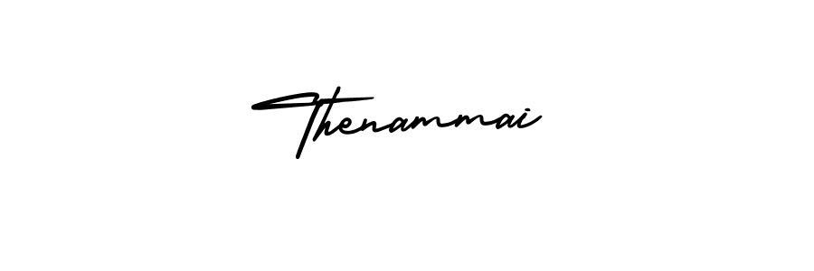 Design your own signature with our free online signature maker. With this signature software, you can create a handwritten (AmerikaSignatureDemo-Regular) signature for name Thenammai. Thenammai signature style 3 images and pictures png