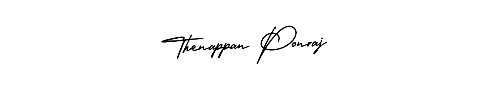 AmerikaSignatureDemo-Regular is a professional signature style that is perfect for those who want to add a touch of class to their signature. It is also a great choice for those who want to make their signature more unique. Get Thenappan Ponraj name to fancy signature for free. Thenappan Ponraj signature style 3 images and pictures png