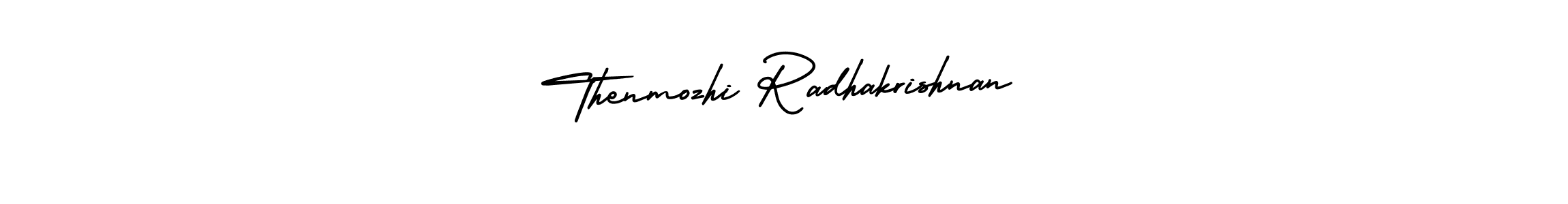 How to Draw Thenmozhi Radhakrishnan signature style? AmerikaSignatureDemo-Regular is a latest design signature styles for name Thenmozhi Radhakrishnan. Thenmozhi Radhakrishnan signature style 3 images and pictures png