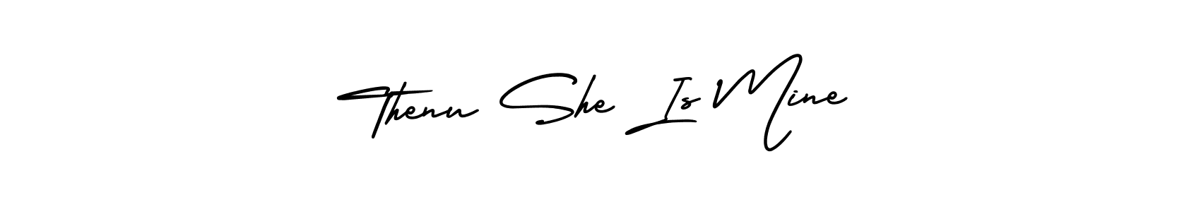 Also we have Thenu She Is Mine name is the best signature style. Create professional handwritten signature collection using AmerikaSignatureDemo-Regular autograph style. Thenu She Is Mine signature style 3 images and pictures png