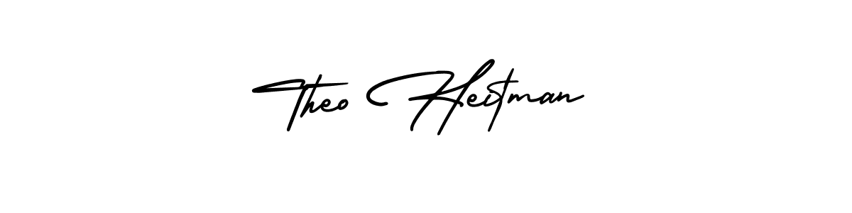 Design your own signature with our free online signature maker. With this signature software, you can create a handwritten (AmerikaSignatureDemo-Regular) signature for name Theo Heitman. Theo Heitman signature style 3 images and pictures png