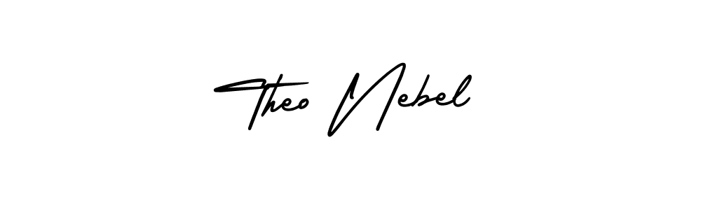 Also You can easily find your signature by using the search form. We will create Theo Nebel name handwritten signature images for you free of cost using AmerikaSignatureDemo-Regular sign style. Theo Nebel signature style 3 images and pictures png