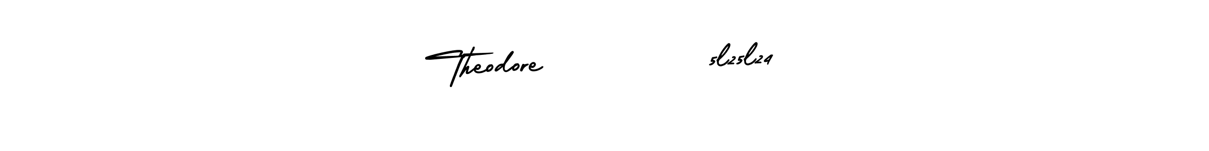 Create a beautiful signature design for name Theodore         5l25l24. With this signature (AmerikaSignatureDemo-Regular) fonts, you can make a handwritten signature for free. Theodore         5l25l24 signature style 3 images and pictures png