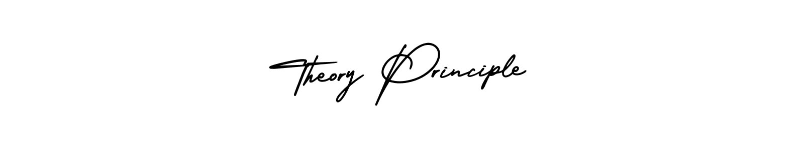 How to make Theory Principle name signature. Use AmerikaSignatureDemo-Regular style for creating short signs online. This is the latest handwritten sign. Theory Principle signature style 3 images and pictures png
