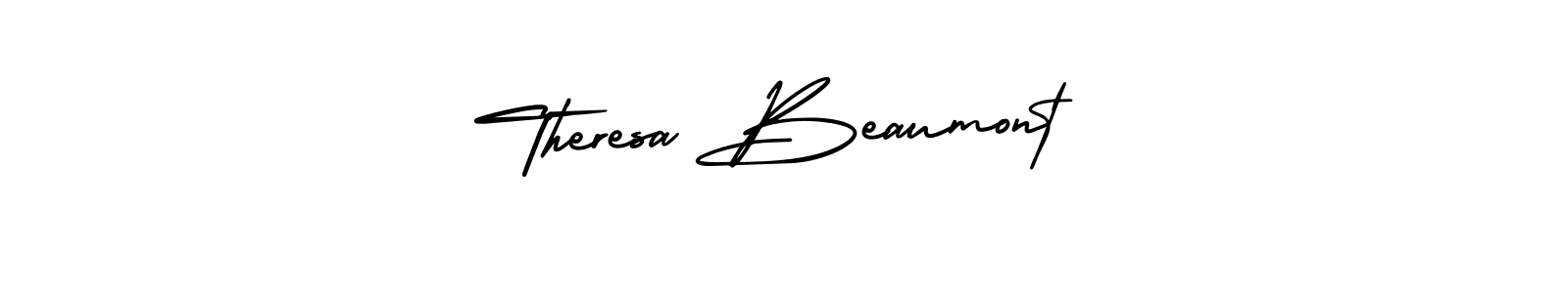 How to Draw Theresa Beaumont signature style? AmerikaSignatureDemo-Regular is a latest design signature styles for name Theresa Beaumont. Theresa Beaumont signature style 3 images and pictures png