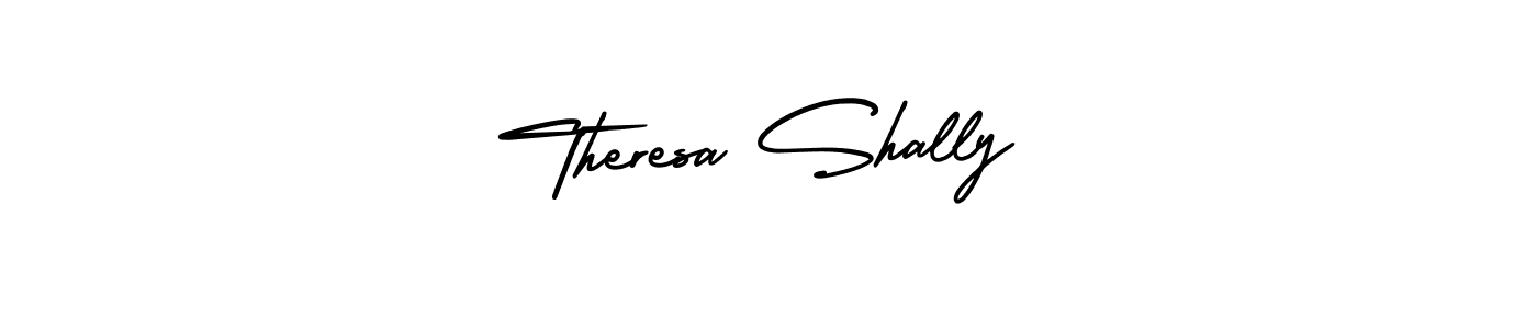 How to Draw Theresa Shally signature style? AmerikaSignatureDemo-Regular is a latest design signature styles for name Theresa Shally. Theresa Shally signature style 3 images and pictures png