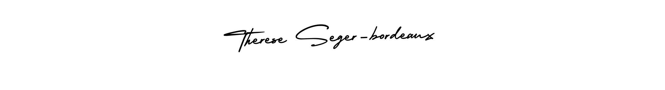 Also You can easily find your signature by using the search form. We will create Therese Seger-bordeaux name handwritten signature images for you free of cost using AmerikaSignatureDemo-Regular sign style. Therese Seger-bordeaux signature style 3 images and pictures png