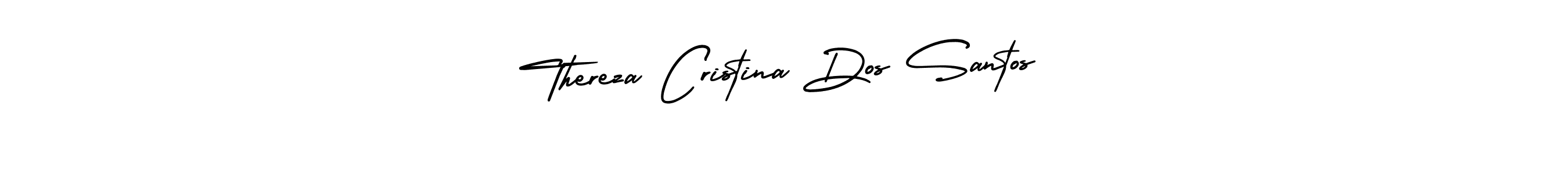 Make a short Thereza Cristina Dos Santos signature style. Manage your documents anywhere anytime using AmerikaSignatureDemo-Regular. Create and add eSignatures, submit forms, share and send files easily. Thereza Cristina Dos Santos signature style 3 images and pictures png