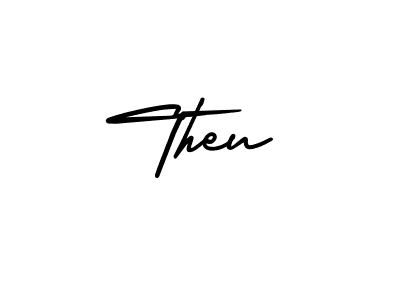 How to make Theu name signature. Use AmerikaSignatureDemo-Regular style for creating short signs online. This is the latest handwritten sign. Theu signature style 3 images and pictures png