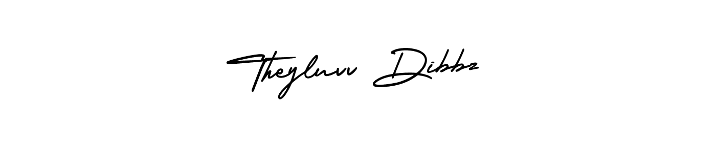 This is the best signature style for the Theyluvv Dibbz name. Also you like these signature font (AmerikaSignatureDemo-Regular). Mix name signature. Theyluvv Dibbz signature style 3 images and pictures png