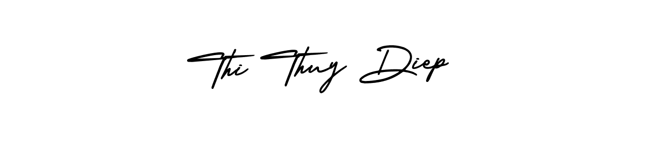 Also You can easily find your signature by using the search form. We will create Thi Thuy Diep name handwritten signature images for you free of cost using AmerikaSignatureDemo-Regular sign style. Thi Thuy Diep signature style 3 images and pictures png