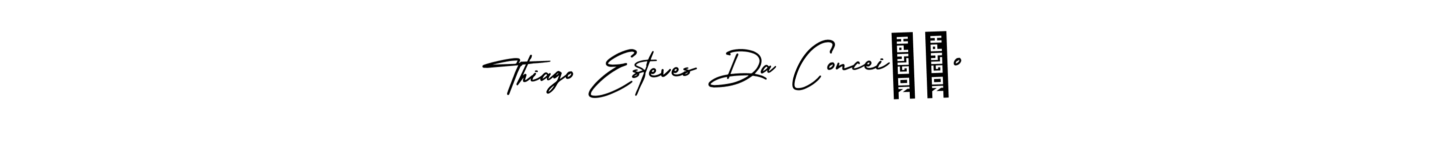 Create a beautiful signature design for name Thiago Esteves Da Conceição. With this signature (AmerikaSignatureDemo-Regular) fonts, you can make a handwritten signature for free. Thiago Esteves Da Conceição signature style 3 images and pictures png