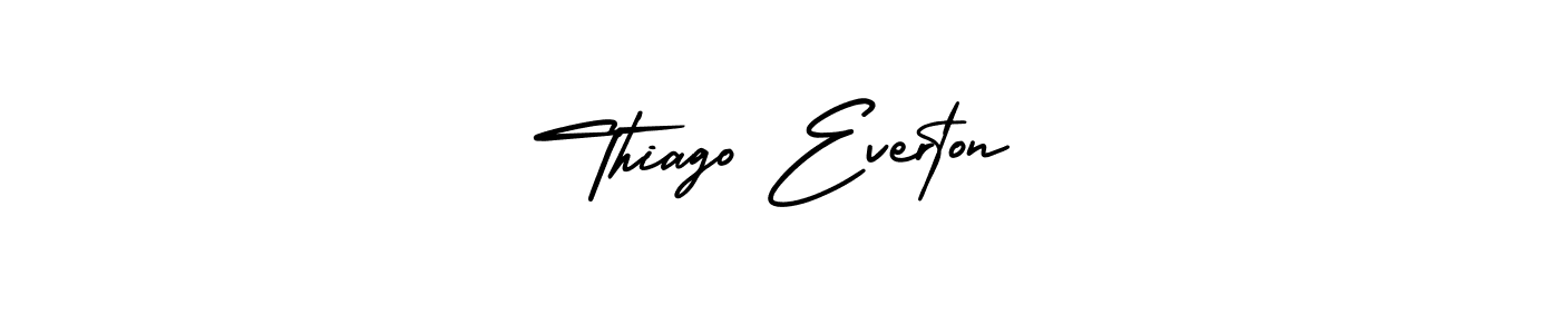 How to make Thiago Everton name signature. Use AmerikaSignatureDemo-Regular style for creating short signs online. This is the latest handwritten sign. Thiago Everton signature style 3 images and pictures png
