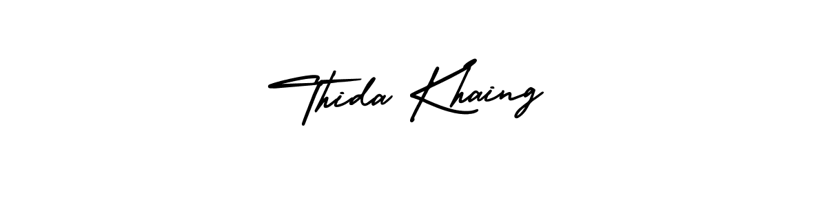 Similarly AmerikaSignatureDemo-Regular is the best handwritten signature design. Signature creator online .You can use it as an online autograph creator for name Thida Khaing. Thida Khaing signature style 3 images and pictures png