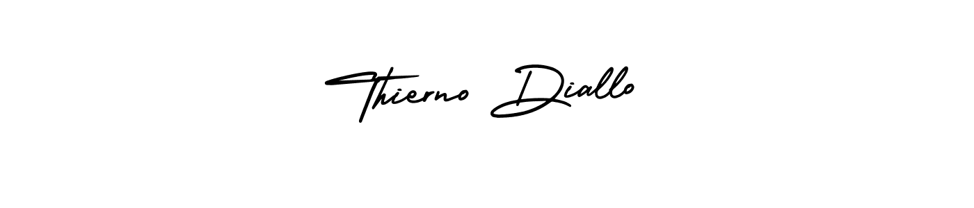 Create a beautiful signature design for name Thierno Diallo. With this signature (AmerikaSignatureDemo-Regular) fonts, you can make a handwritten signature for free. Thierno Diallo signature style 3 images and pictures png