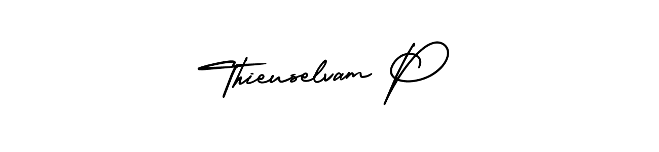 Also we have Thieuselvam P name is the best signature style. Create professional handwritten signature collection using AmerikaSignatureDemo-Regular autograph style. Thieuselvam P signature style 3 images and pictures png