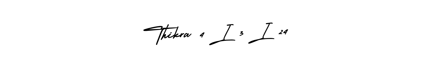 You should practise on your own different ways (AmerikaSignatureDemo-Regular) to write your name (Thikra 4 I 3 I 24) in signature. don't let someone else do it for you. Thikra 4 I 3 I 24 signature style 3 images and pictures png