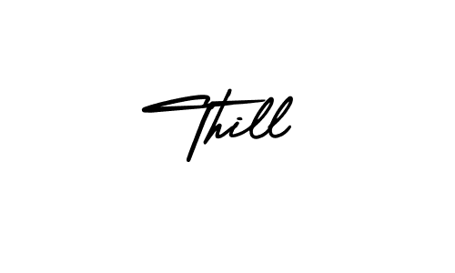 It looks lik you need a new signature style for name Thill. Design unique handwritten (AmerikaSignatureDemo-Regular) signature with our free signature maker in just a few clicks. Thill signature style 3 images and pictures png