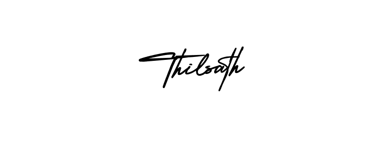 Create a beautiful signature design for name Thilsath. With this signature (AmerikaSignatureDemo-Regular) fonts, you can make a handwritten signature for free. Thilsath signature style 3 images and pictures png