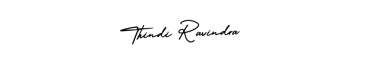 Make a beautiful signature design for name Thindi Ravindra. With this signature (AmerikaSignatureDemo-Regular) style, you can create a handwritten signature for free. Thindi Ravindra signature style 3 images and pictures png