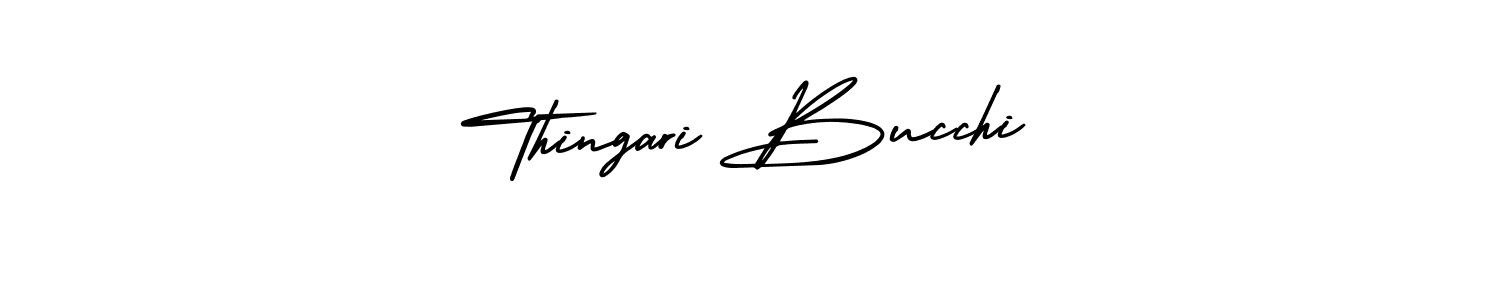 Use a signature maker to create a handwritten signature online. With this signature software, you can design (AmerikaSignatureDemo-Regular) your own signature for name Thingari Bucchi. Thingari Bucchi signature style 3 images and pictures png