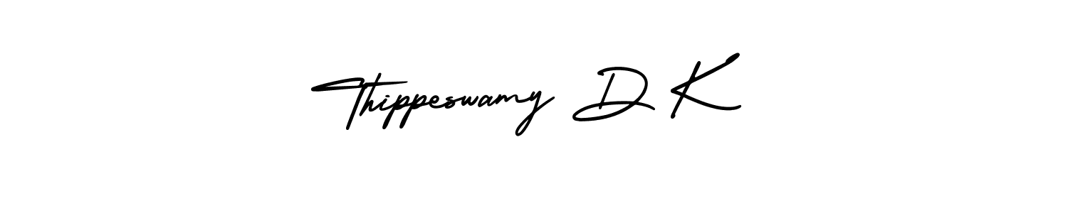 Make a beautiful signature design for name Thippeswamy D K. With this signature (AmerikaSignatureDemo-Regular) style, you can create a handwritten signature for free. Thippeswamy D K signature style 3 images and pictures png