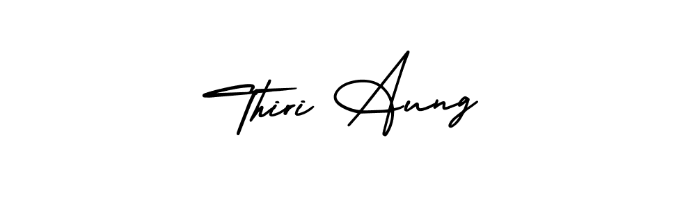 How to Draw Thiri Aung signature style? AmerikaSignatureDemo-Regular is a latest design signature styles for name Thiri Aung. Thiri Aung signature style 3 images and pictures png