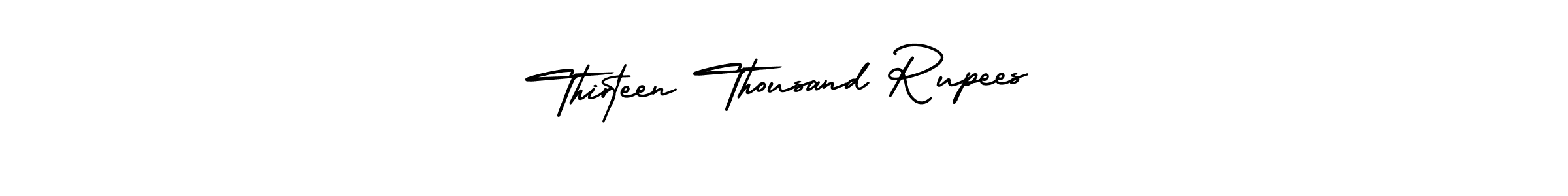 Thirteen Thousand Rupees stylish signature style. Best Handwritten Sign (AmerikaSignatureDemo-Regular) for my name. Handwritten Signature Collection Ideas for my name Thirteen Thousand Rupees. Thirteen Thousand Rupees signature style 3 images and pictures png