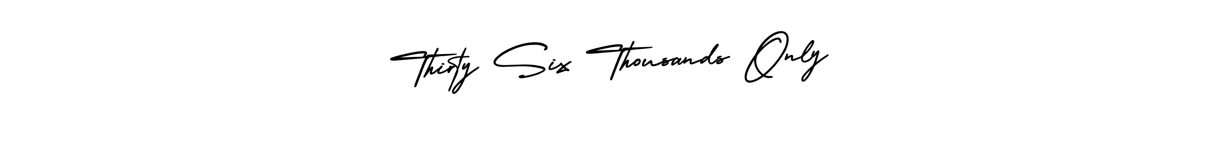 Create a beautiful signature design for name Thirty Six Thousands Only. With this signature (AmerikaSignatureDemo-Regular) fonts, you can make a handwritten signature for free. Thirty Six Thousands Only signature style 3 images and pictures png