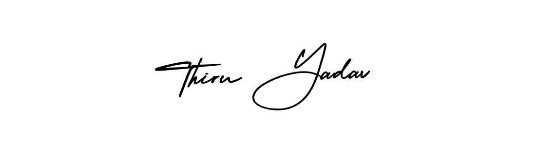 Thiru Yadav stylish signature style. Best Handwritten Sign (AmerikaSignatureDemo-Regular) for my name. Handwritten Signature Collection Ideas for my name Thiru Yadav. Thiru Yadav signature style 3 images and pictures png