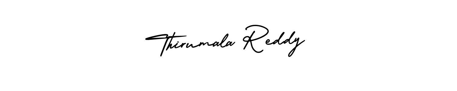 The best way (AmerikaSignatureDemo-Regular) to make a short signature is to pick only two or three words in your name. The name Thirumala Reddy include a total of six letters. For converting this name. Thirumala Reddy signature style 3 images and pictures png